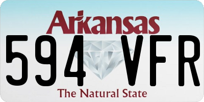AR license plate 594VFR
