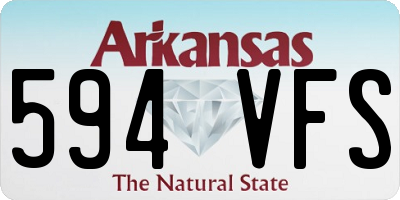 AR license plate 594VFS