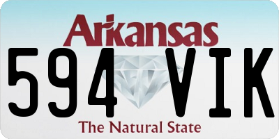 AR license plate 594VIK
