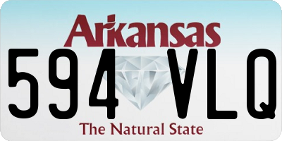 AR license plate 594VLQ