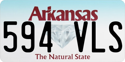 AR license plate 594VLS