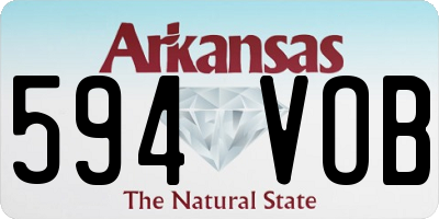 AR license plate 594VOB
