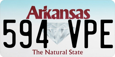AR license plate 594VPE
