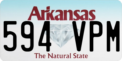 AR license plate 594VPM