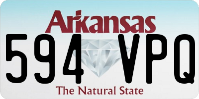 AR license plate 594VPQ