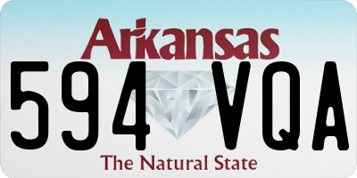 AR license plate 594VQA