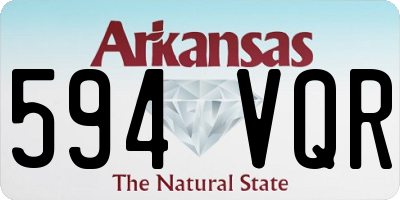 AR license plate 594VQR