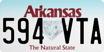 AR license plate 594VTA