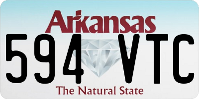 AR license plate 594VTC