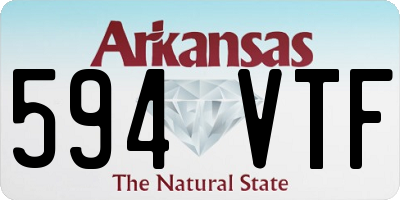 AR license plate 594VTF