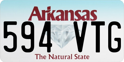 AR license plate 594VTG