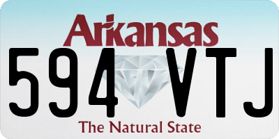 AR license plate 594VTJ