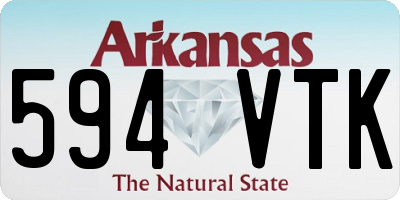 AR license plate 594VTK