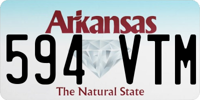 AR license plate 594VTM