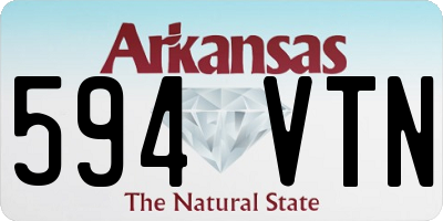 AR license plate 594VTN