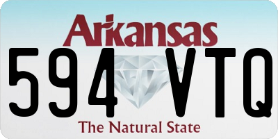 AR license plate 594VTQ