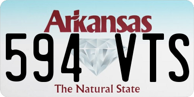 AR license plate 594VTS