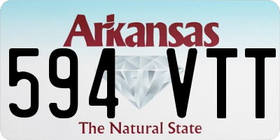 AR license plate 594VTT