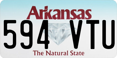 AR license plate 594VTU