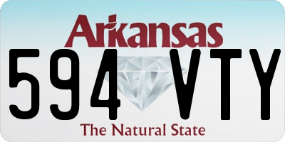 AR license plate 594VTY
