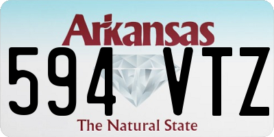 AR license plate 594VTZ