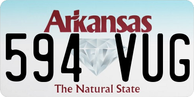 AR license plate 594VUG