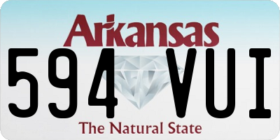 AR license plate 594VUI