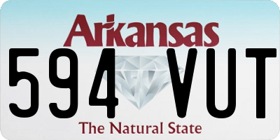 AR license plate 594VUT