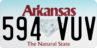 AR license plate 594VUV
