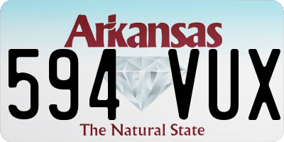 AR license plate 594VUX