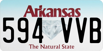 AR license plate 594VVB