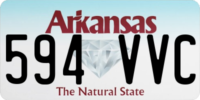 AR license plate 594VVC