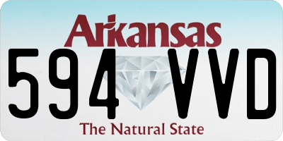 AR license plate 594VVD