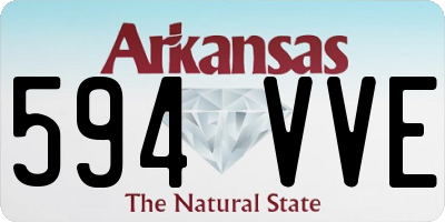 AR license plate 594VVE