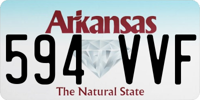AR license plate 594VVF