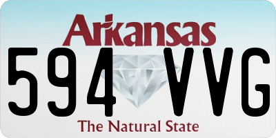 AR license plate 594VVG
