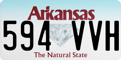AR license plate 594VVH