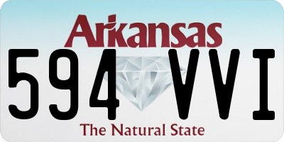 AR license plate 594VVI