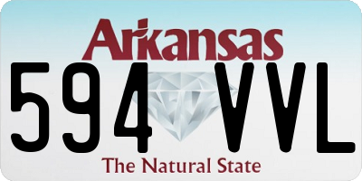 AR license plate 594VVL