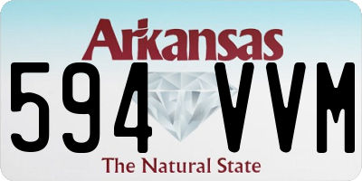 AR license plate 594VVM