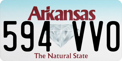 AR license plate 594VVO