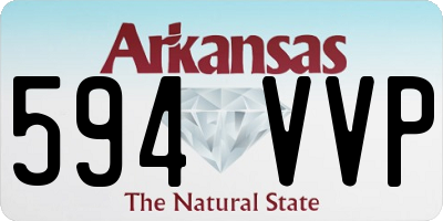AR license plate 594VVP