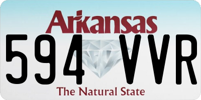 AR license plate 594VVR