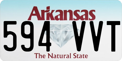 AR license plate 594VVT