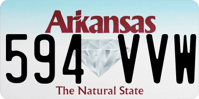 AR license plate 594VVW