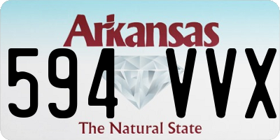 AR license plate 594VVX