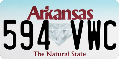 AR license plate 594VWC