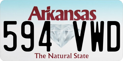 AR license plate 594VWD