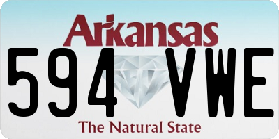AR license plate 594VWE