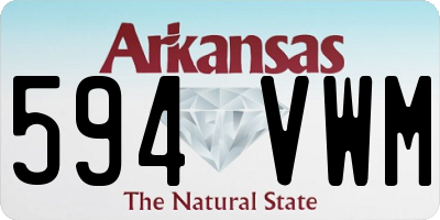 AR license plate 594VWM